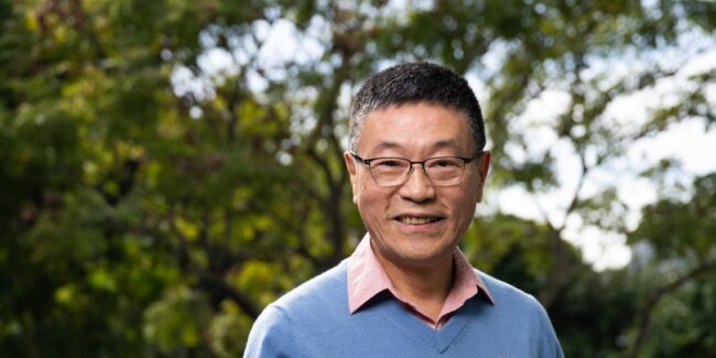 Man outside in the city