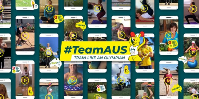TeamAus graphic, Australian Olympic Committee
