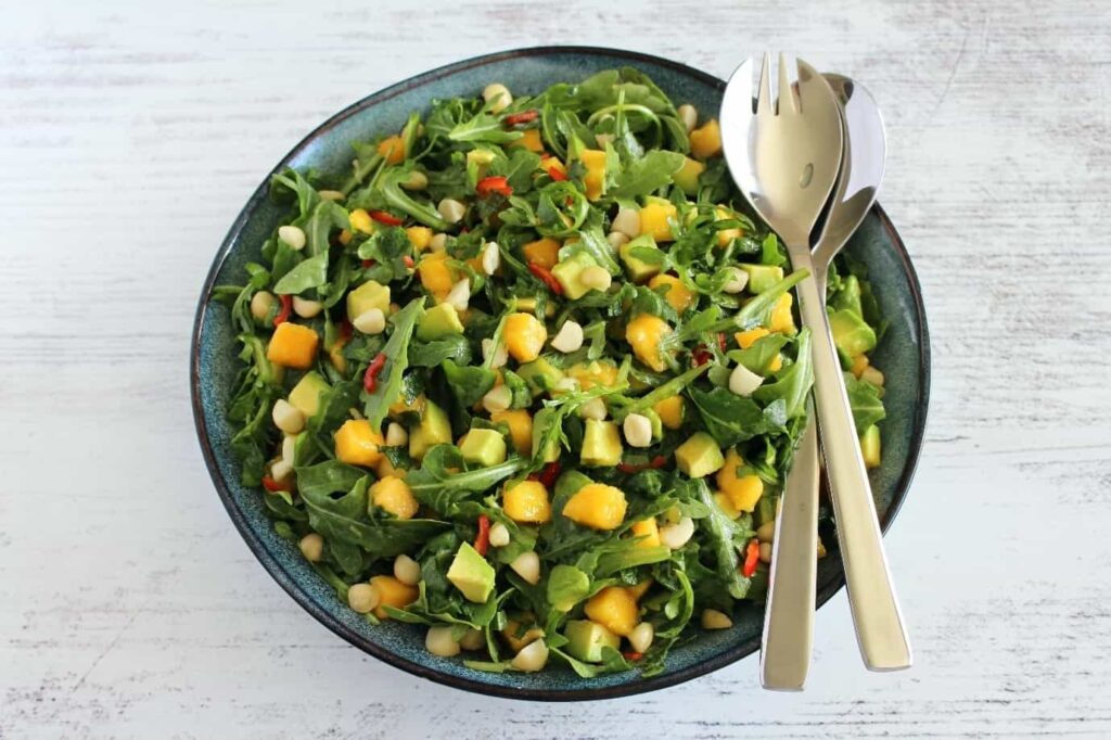 Mango, Avocado and Macadamia Salad