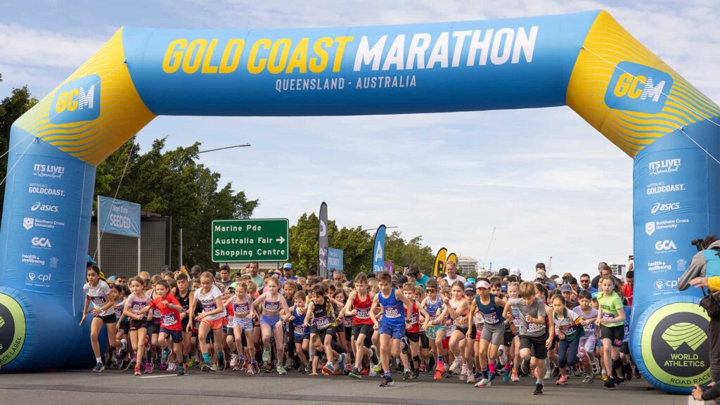 Health and Wellbeing Queensland Junior Dash at the 2023 Gold Coast Marathon