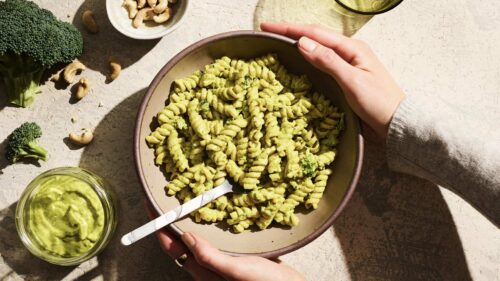 Broccoli Mac and Cheese in a bowl