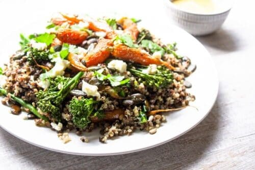Roast Carrot Quinoa Salad