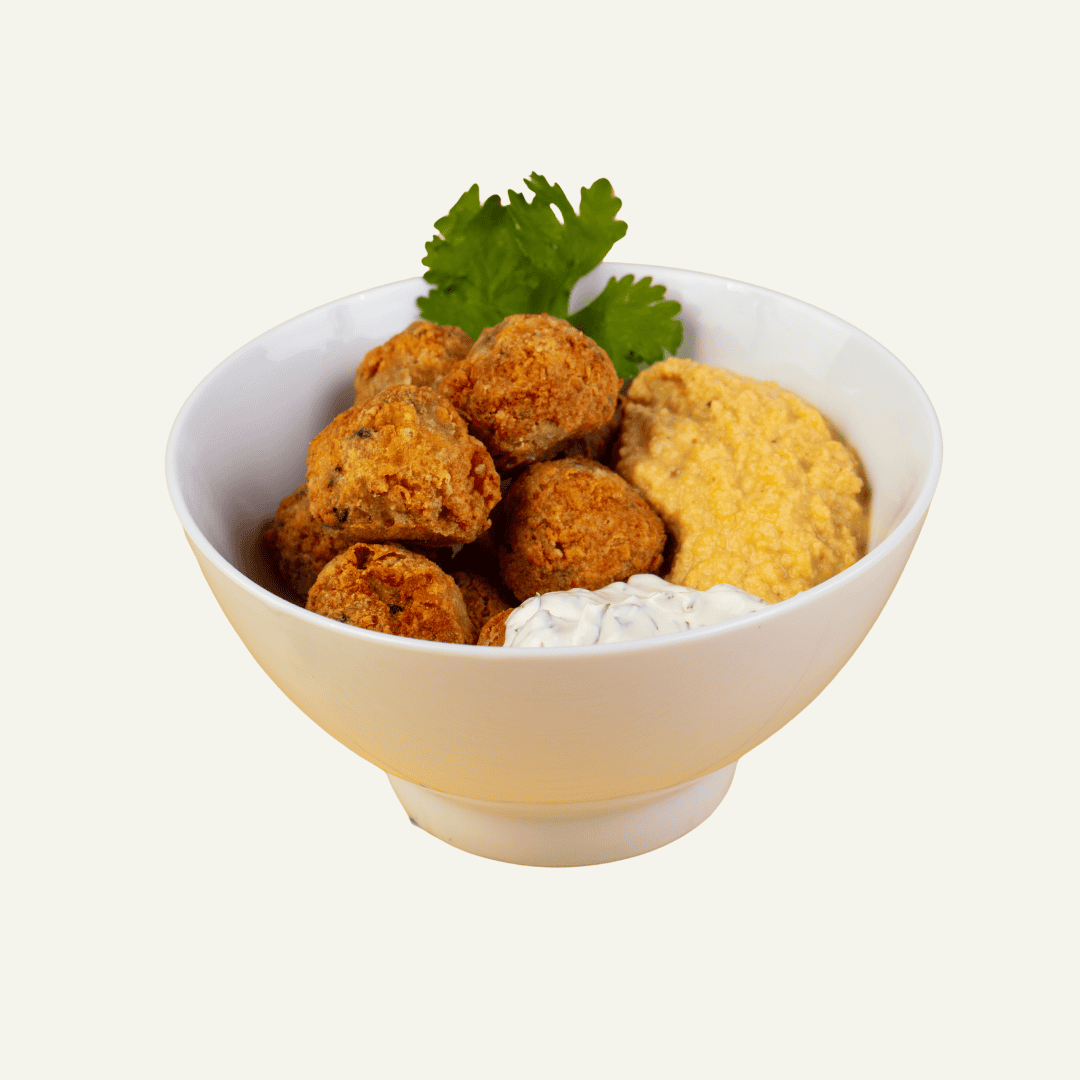 Falafel with dip/hommus