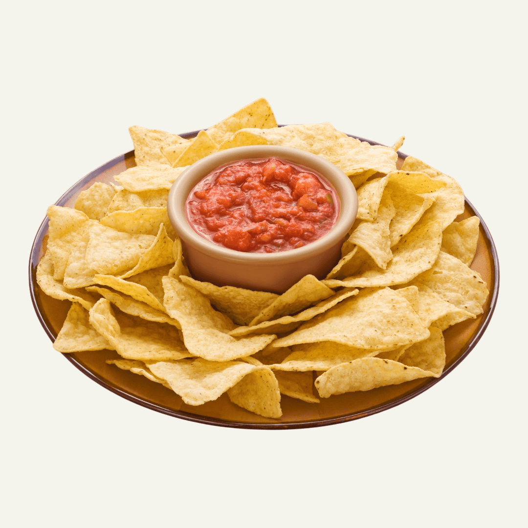 Salsa and crackers