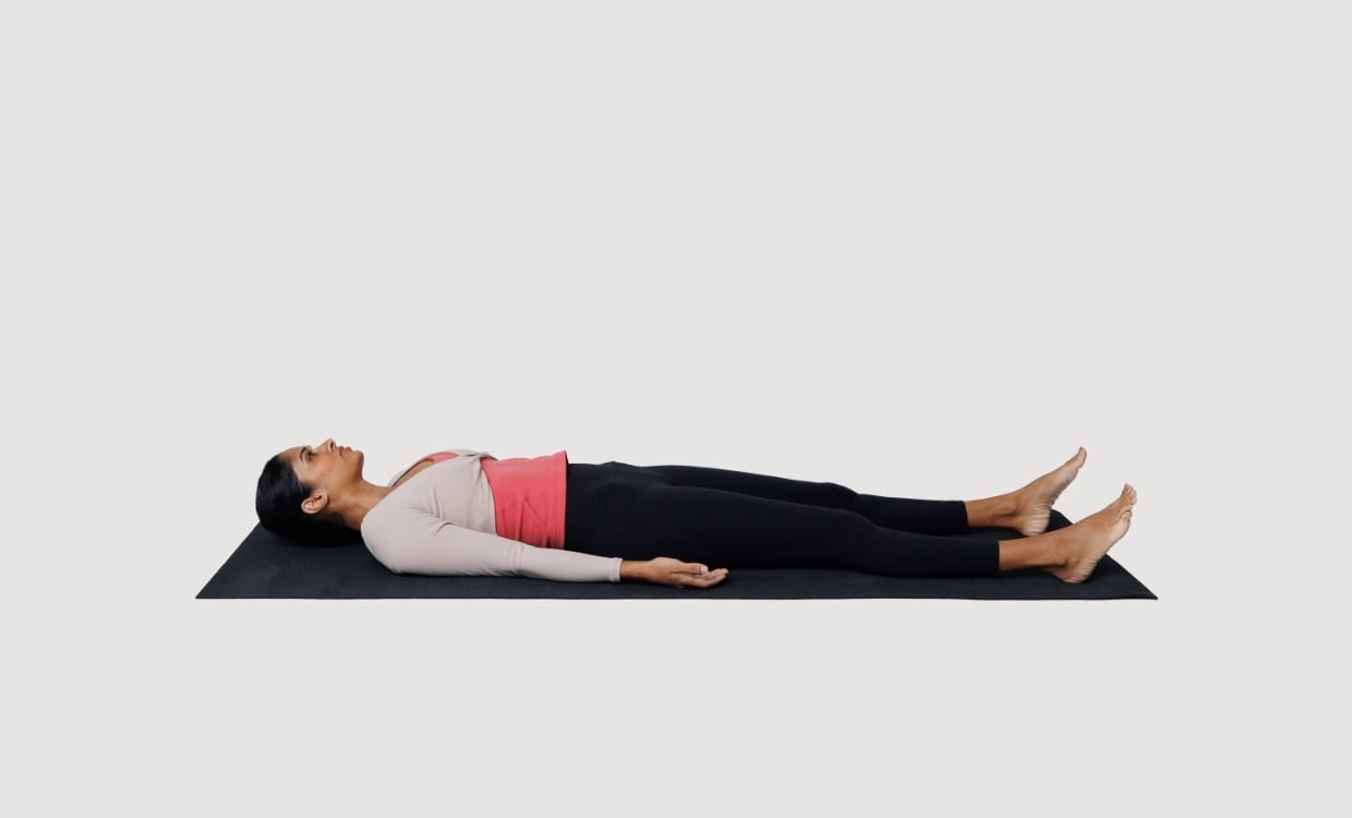 Savasana (grounding pose)