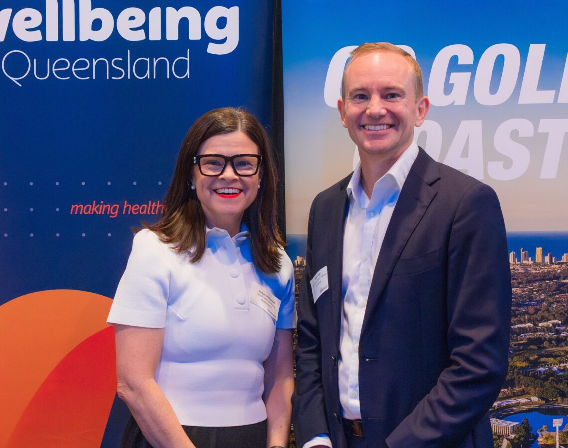 Robyn Littlewood and Mark Ensor - General Manager of Venues Gold Coast for the City of Gold Coast.