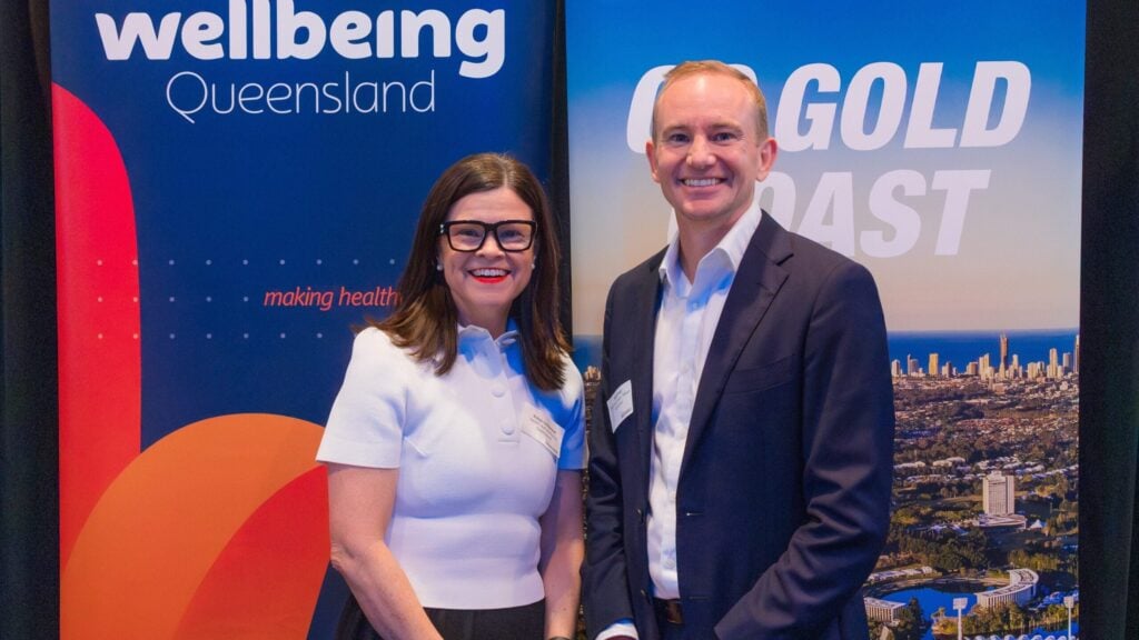 Robyn Littlewood and Mark Ensor - General Manager of Venues Gold Coast for the City of Gold Coast.