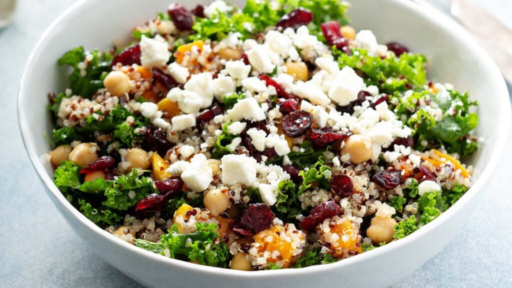 quinoa salad with goat cheese