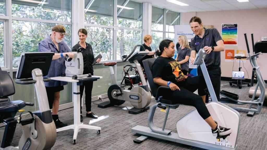 People in a specialist gym program.