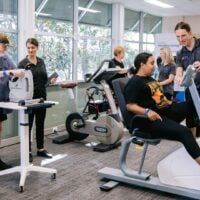 People in a specialist gym program.