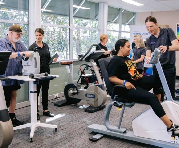 People in a specialist gym program.