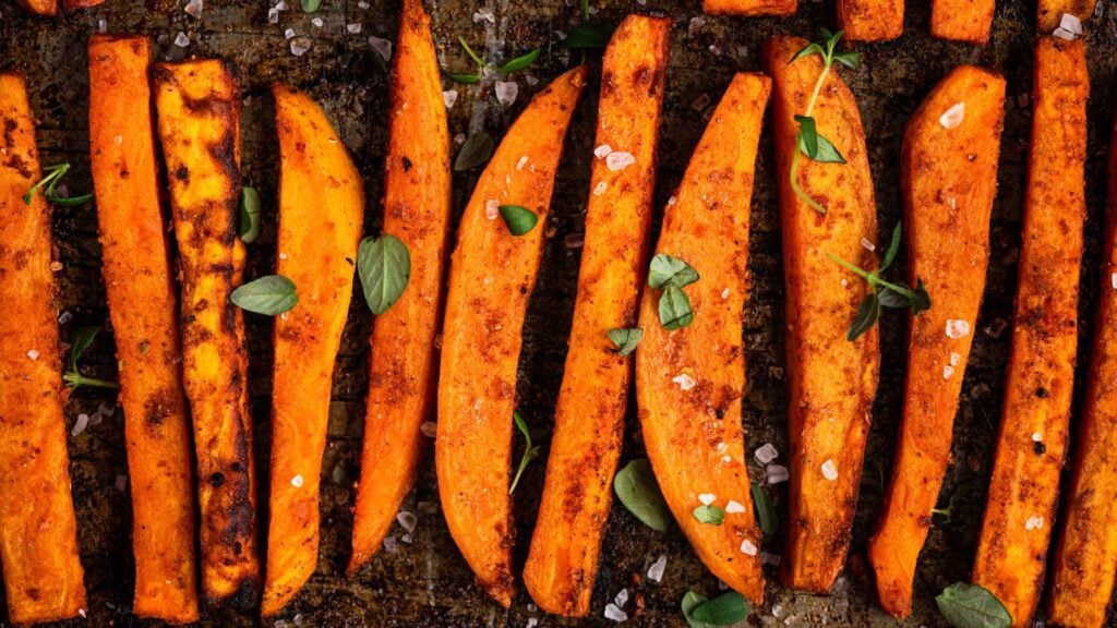 Homemade sweet potato fries