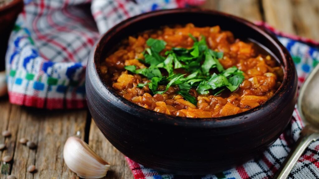 Lentil and vegetable stew