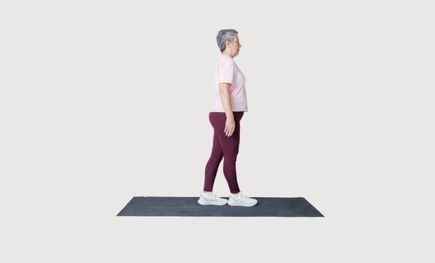 Heel to toe walking
