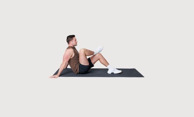 Seated glute figure 4 stretch