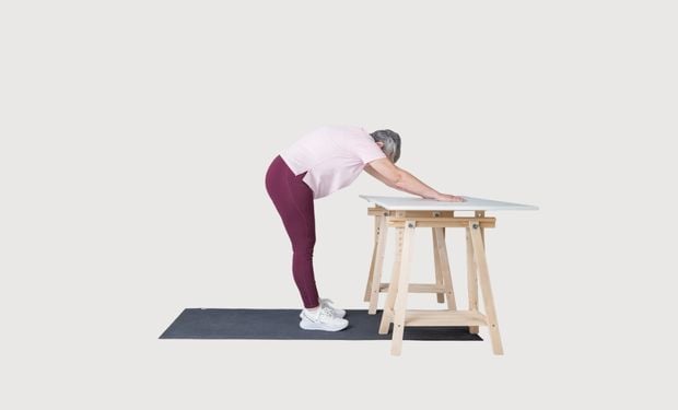 Standing back extension and flexion exercise