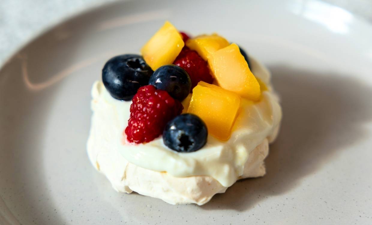 Fruit Meringue Nests