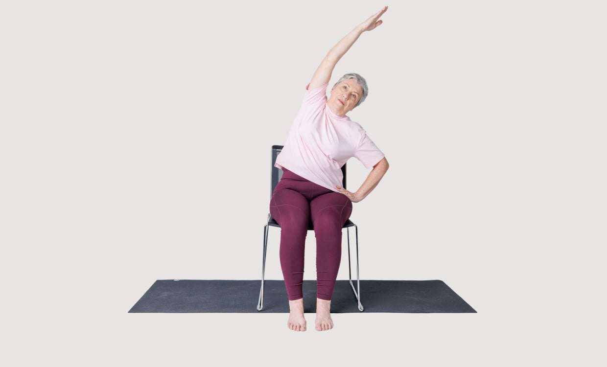 Seated side stretch