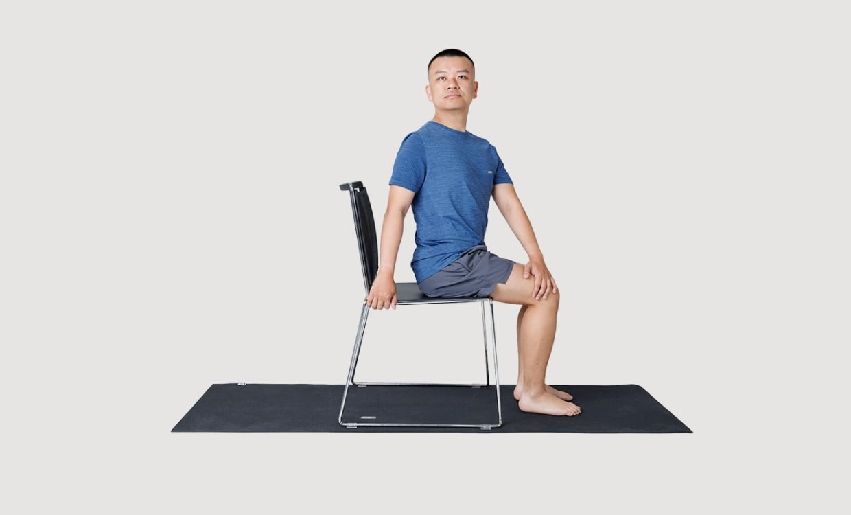 Seated twist in a chair