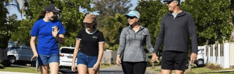 Family walking-crop